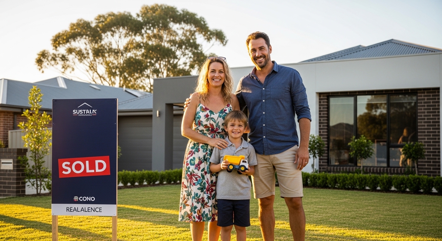 Happy couple holding keys to their new home after a successful bridging loan transition — no rental gap, no double move
